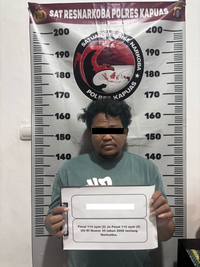Z Ditangkap Karena Simpan 20 Paket Sabu