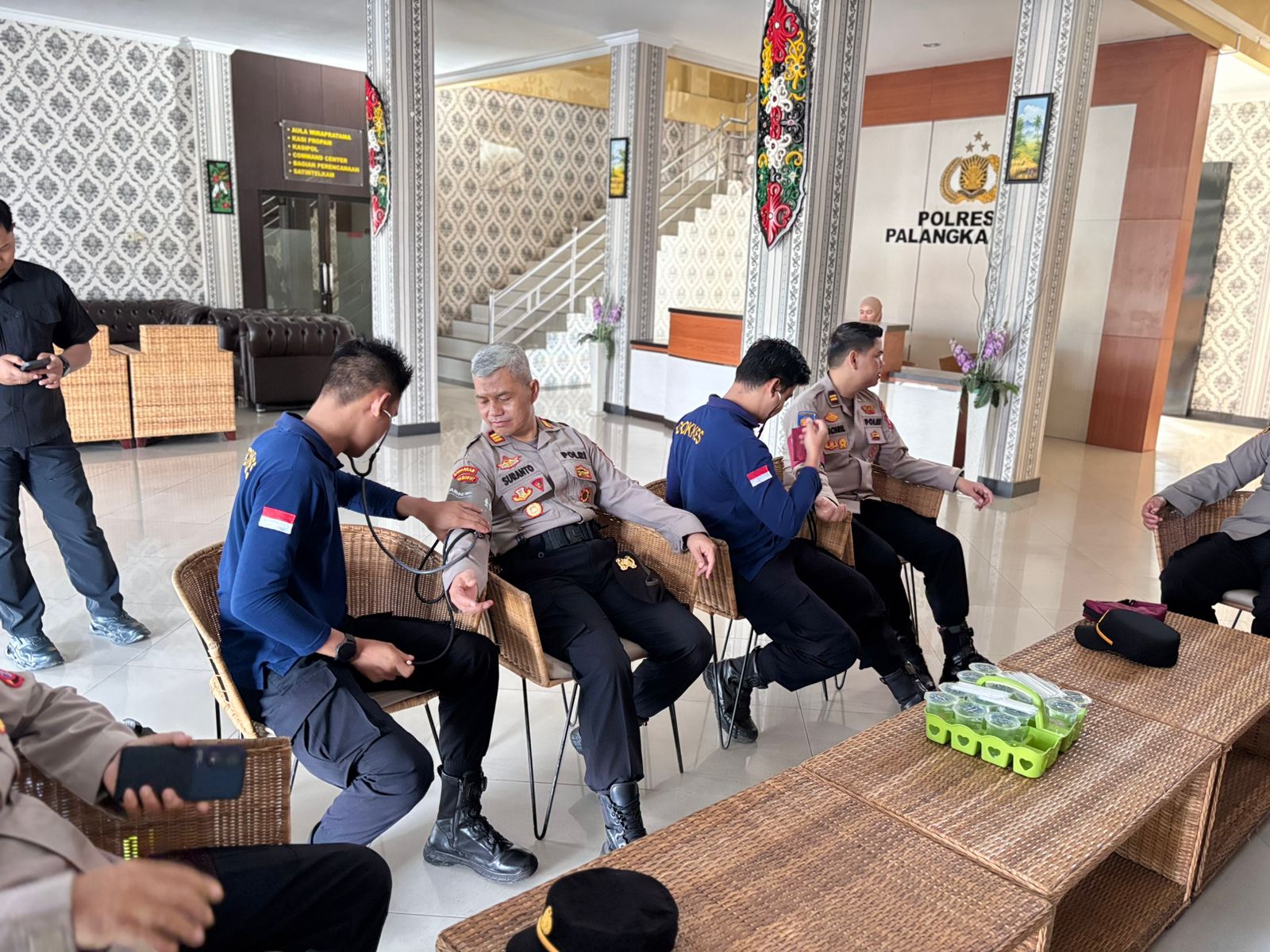 Sidokkes Polresta Palangka Raya Gelar Pemeriksaan Kesehatan Rutin Personel