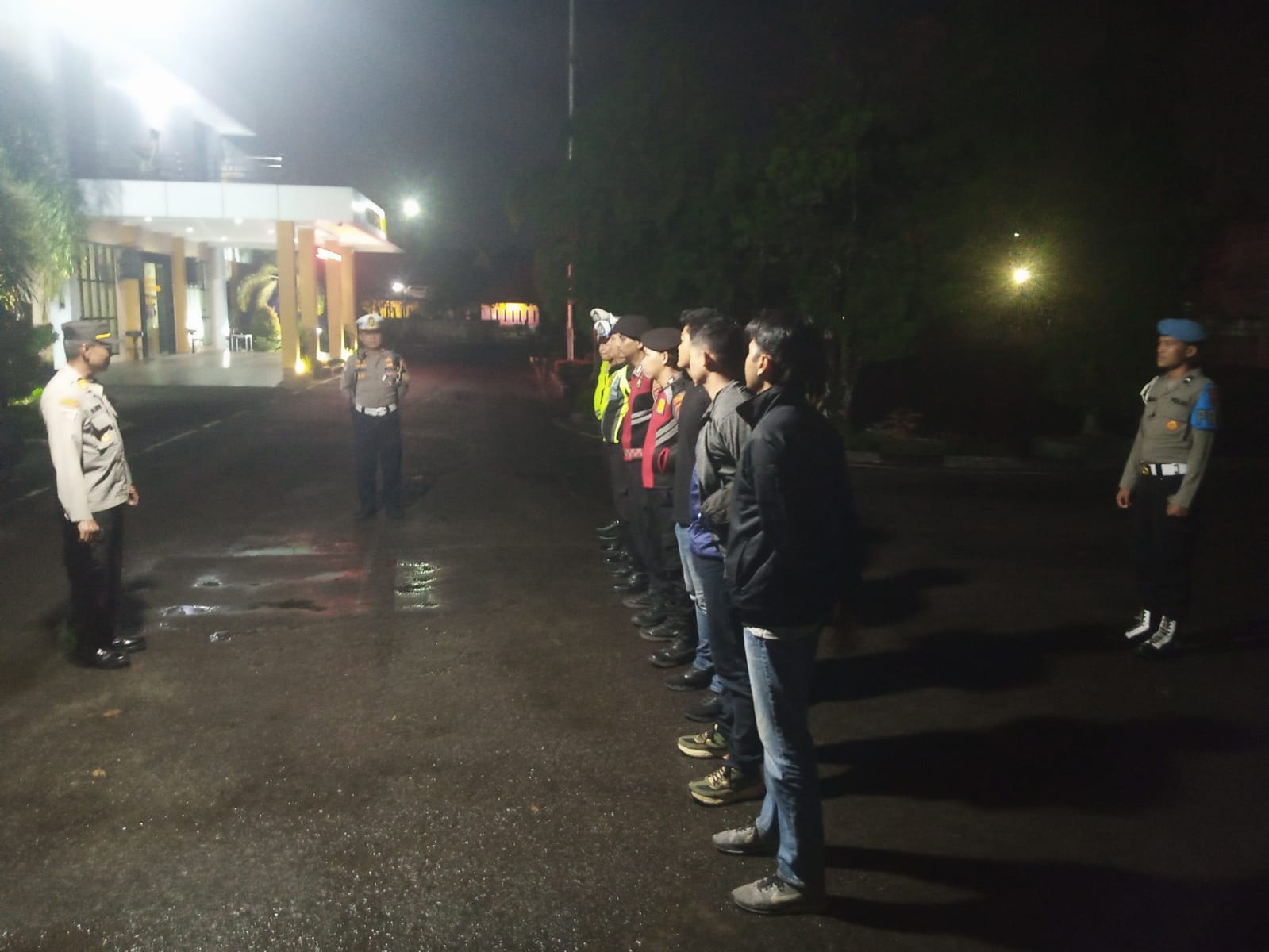 Pawas Polresta Palangka Raya Pimpin Apel Persiapan Patroli Harkamtibmas