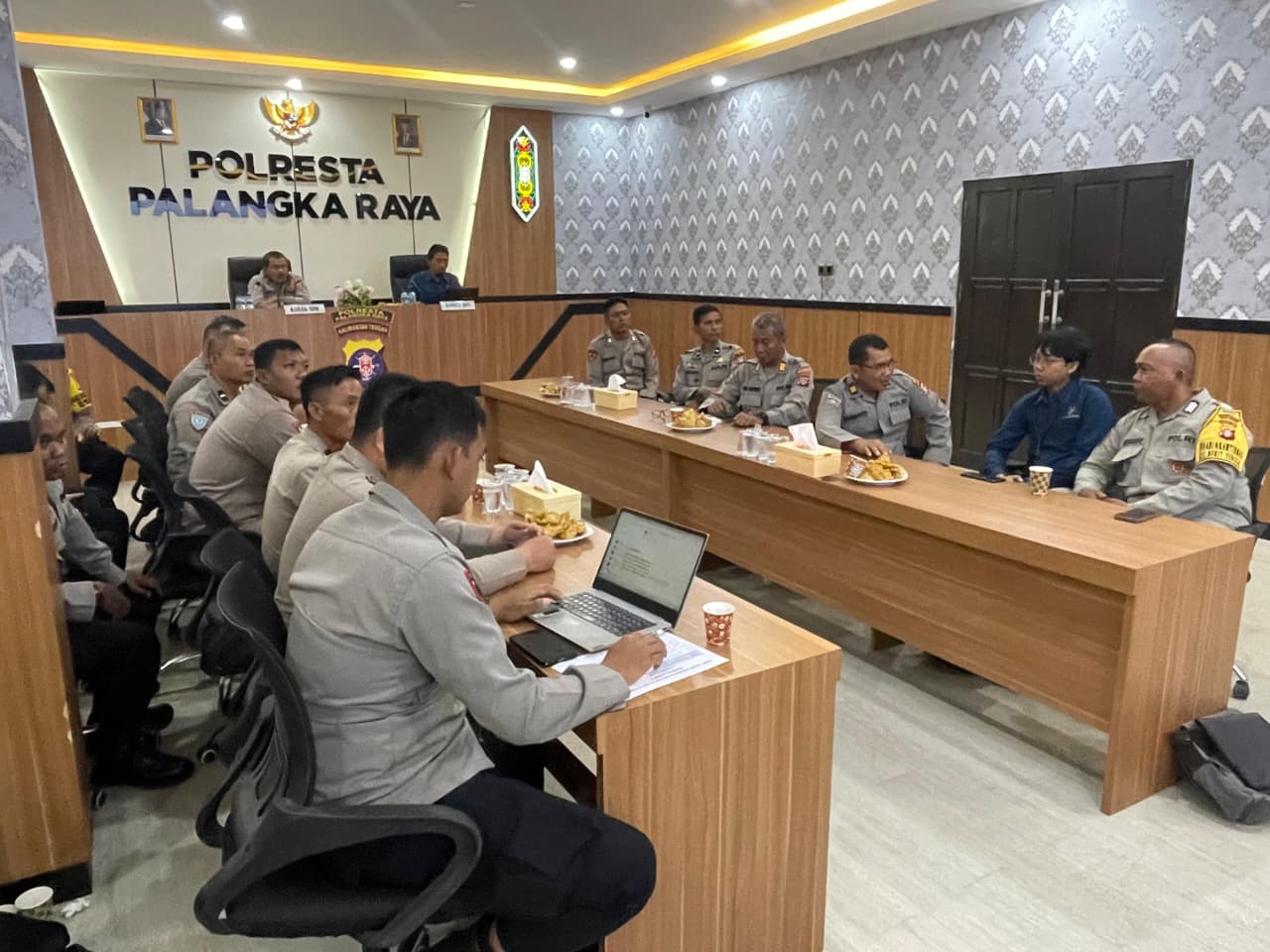 Polresta Palangka Raya Ikuti Rakor Ketahanan Pangan Bersama BPS Secara Daring